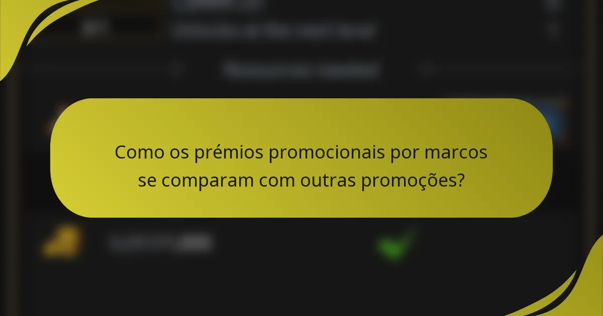 Como os prémios promocionais por marcos se comparam com outras promoções?